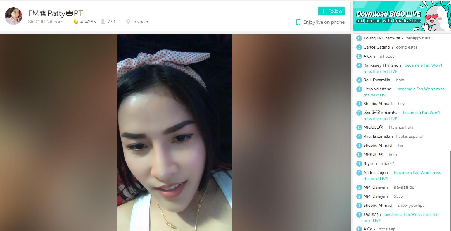 發現一個不錯的外國人直播的平臺