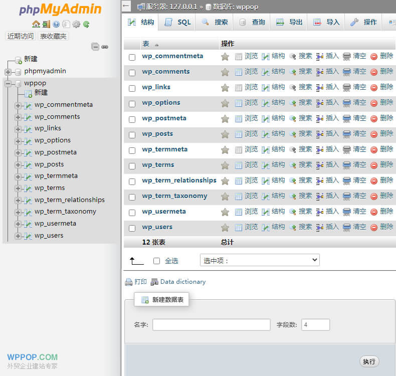 WordPress 導出數據庫
